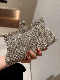 “Shimmering Elegance: The Diana Luxury Crystal Diamond Evening Purse – A Must-Have for Glamorous Nights”