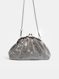 “Sparkling Elegance: The Kiara 1920s-Inspired Diamond Crystal Evening Purse”