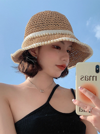 “Scarlett: The Ultimate Summer Straw Hat for Women’s Beach Style”